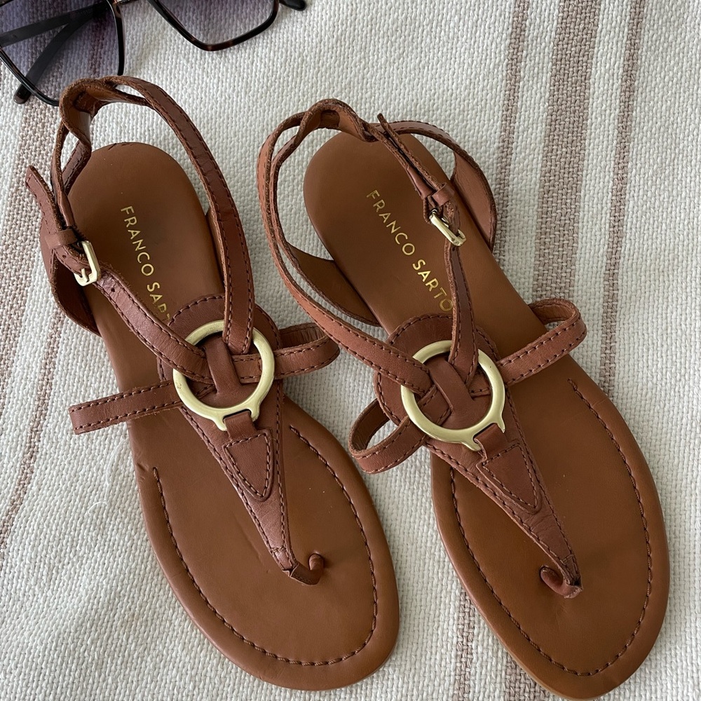 Franco Sarto Tan Sandals size 7